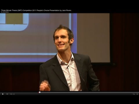 Three Minute Thesis (3MT) 2011 People
